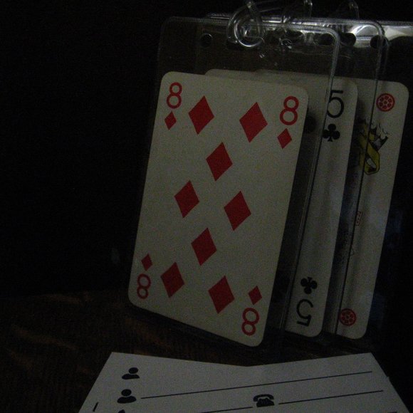 Olympic Airways Vintage Playing Card Luggage Tags (3) - Picture 4 of 4